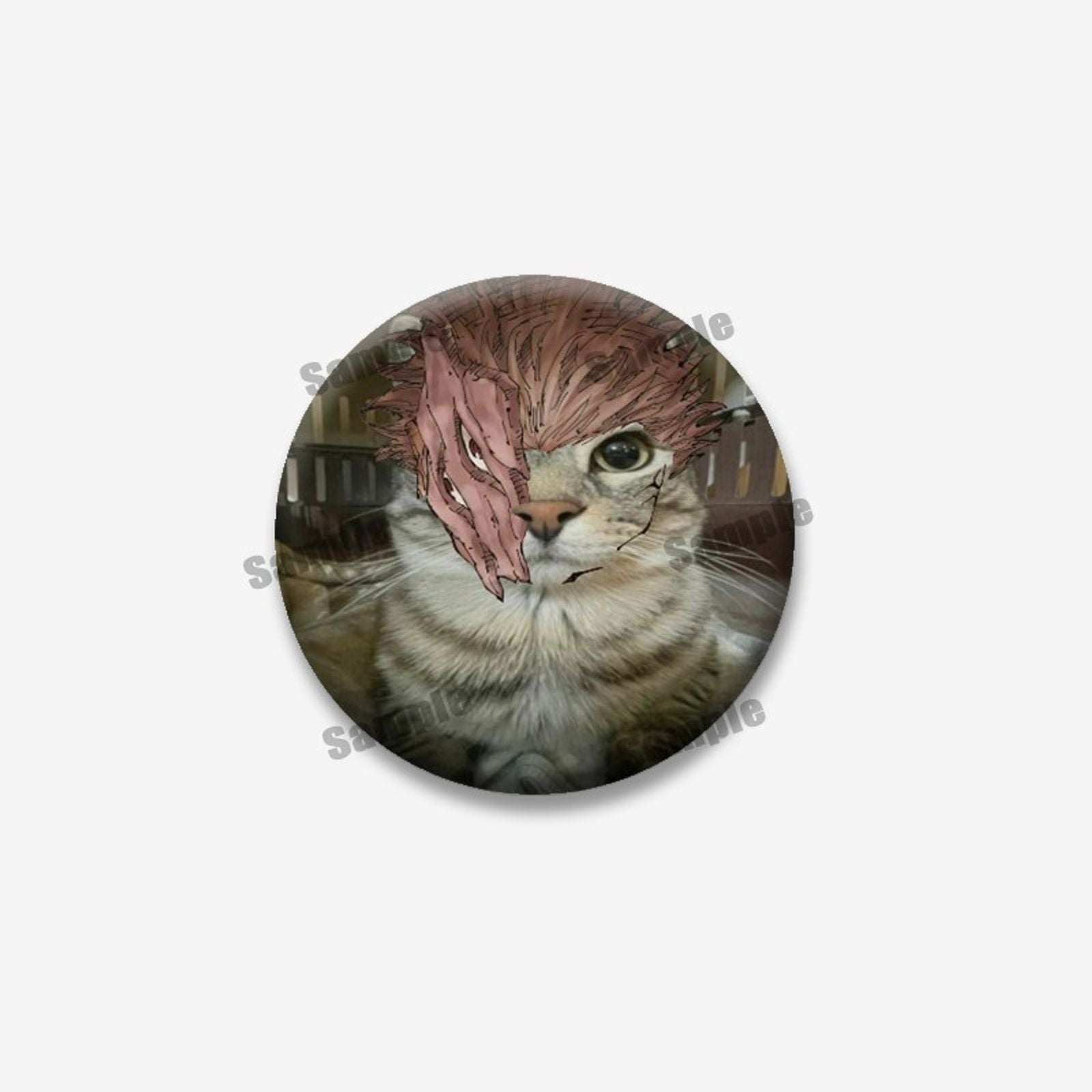 Funny Cat Memes Button Pins - Cute Cartoon Jewelry Badges
