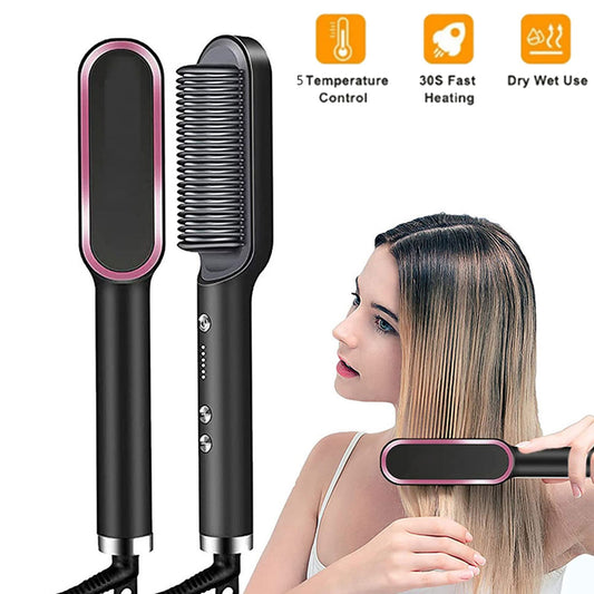 Professional PTC Heated Hair Straightener Comb