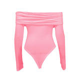 Women's Long Sleeve Crossed Bodysuit