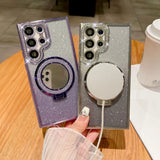 Luxury Clear Glitter MagSafe Case for Samsung Galaxy S22/S25