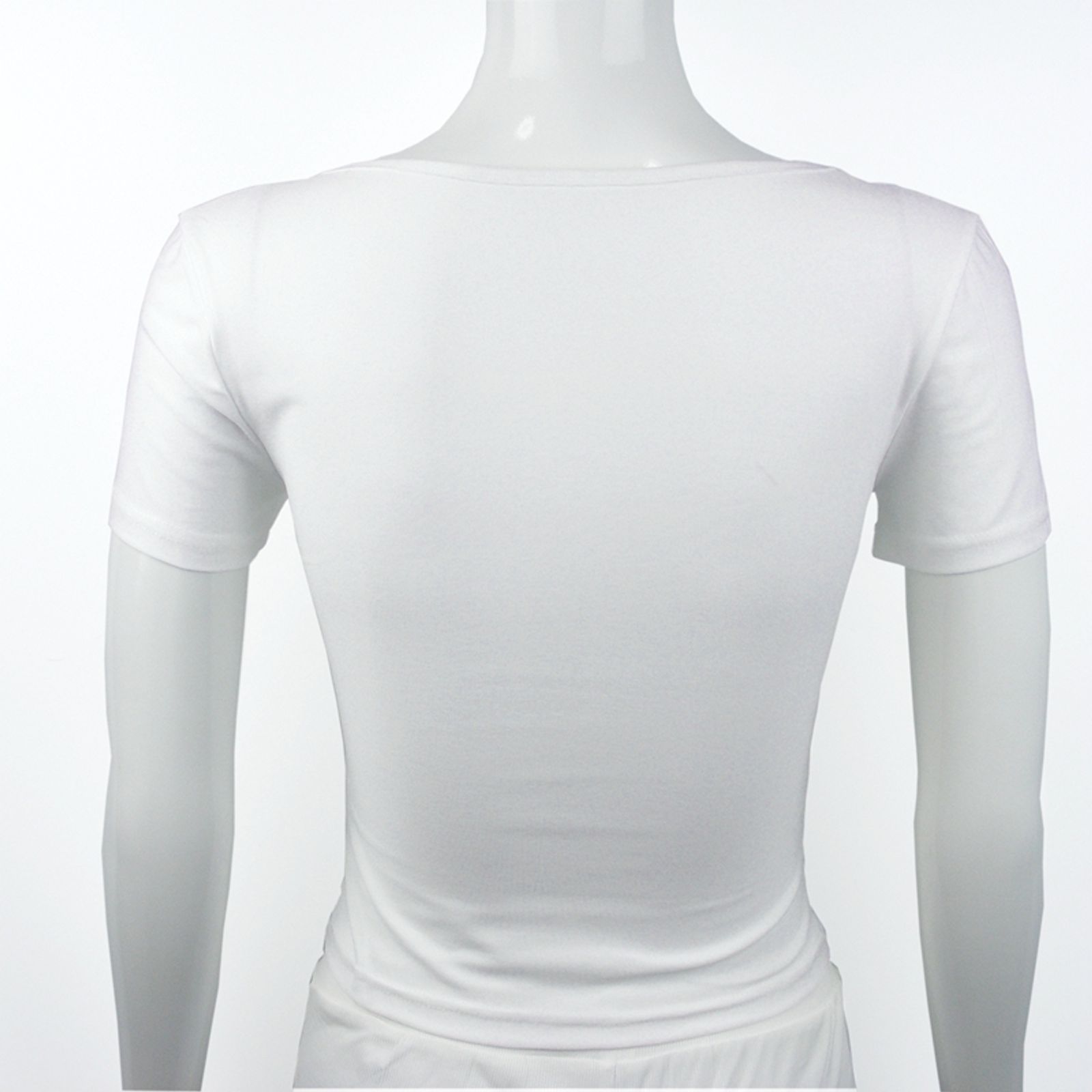 Solid Color Short Sleeve T-Shirt for Women