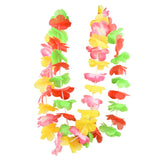 Hawaiian Flower Wreath Necklace - Tropical Party Decor