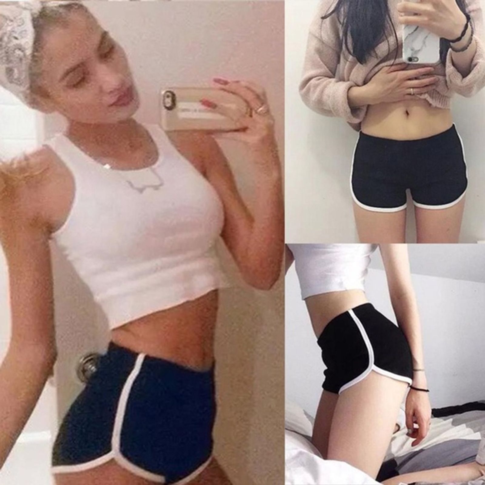 Women's Casual Fitness Shorts for Cycling and Running