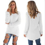 Plus Size Women's Warm Knitted Pullover Sweater