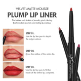 Waterproof Matte Lipliner Pencil - Long Lasting Red