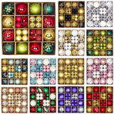 44Pcs Christmas Ball Ornaments for Home Decor