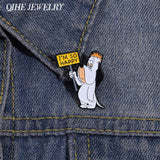 Cute Cartoon Dog Enamel Pin - Funny Animation Brooch