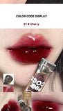 PINKCOCO Bear Doodle Mirror Lip Glaze - Long-Lasting Gloss