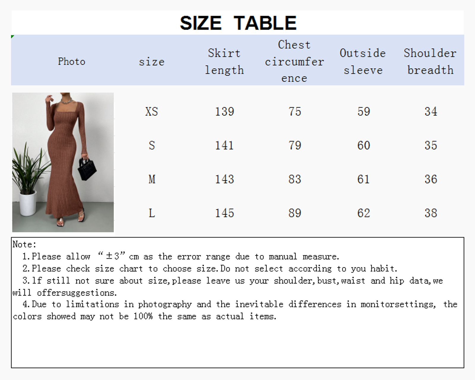 Women's Retro Long-Sleeved Square Neck Knitted Dress