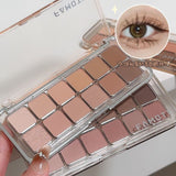 12-Color Matte Eyeshadow Palette in Tea Apricot