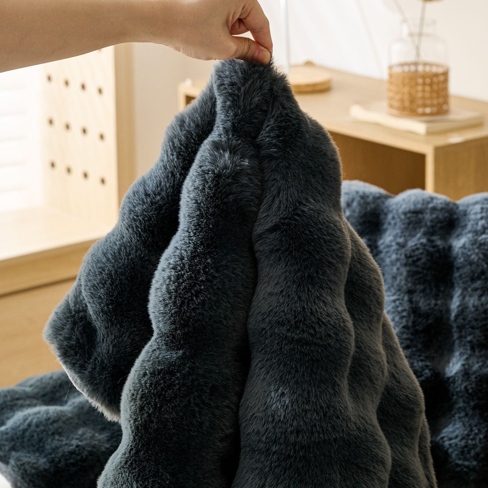 Non-Slip Plush Sofa Slipcover for Modern Home Decor