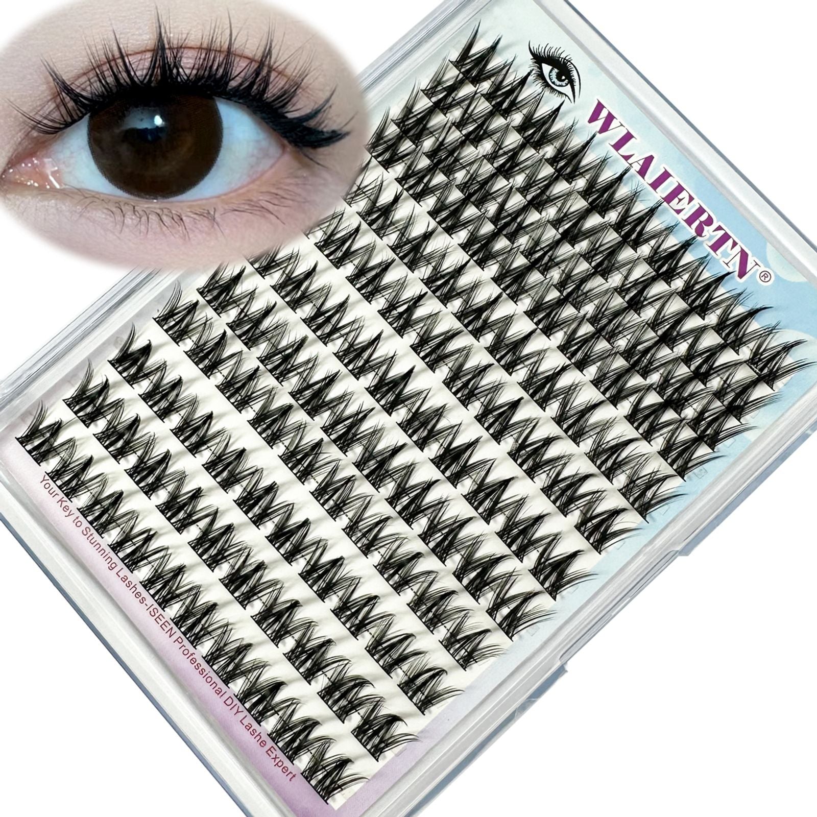 3D DIY Anime False Eyelashes - Reusable Spiky Cluster Lashes