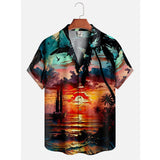 Men's Summer Dusk Pattern Casual Shirt