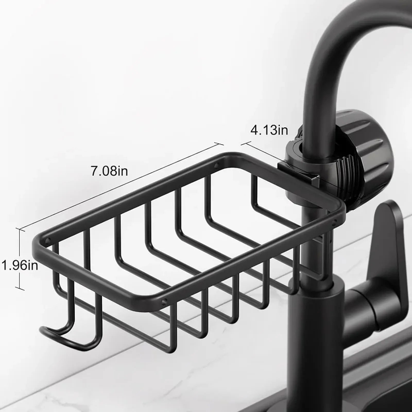 Bathroom Faucet Storage Rack and Shower Soap Holder