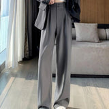 Elegant Wide Leg Pants for Women - High Waist Black Trousers
