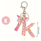 A-Z Letters Keychain Metal Holder for Women