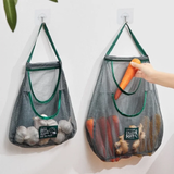 Reusable Hanging Mesh Storage Bags for Fruits and Vegetables