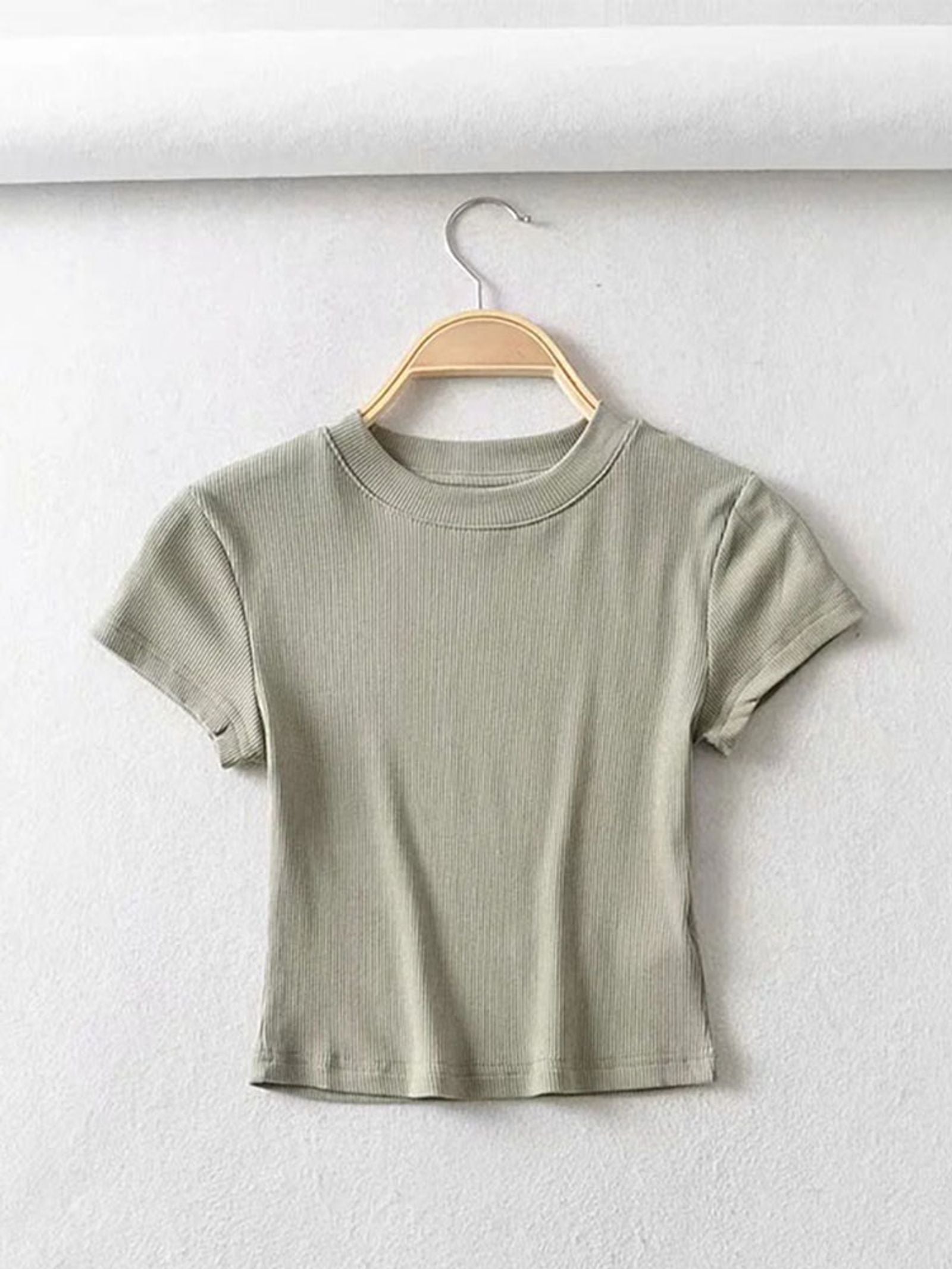 Summer Sexy Women’s O-neck Short Sleeve Crop Top