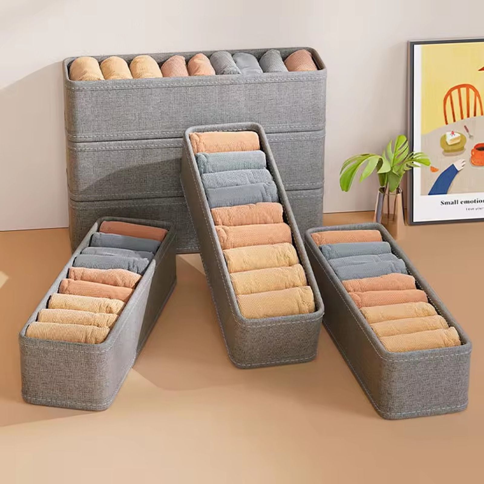 Drawer Storage Organizers for Clothes, Set of 1/2/4 Pieces