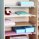 Adjustable Wall-Mounted Closet Organizer Shelf
