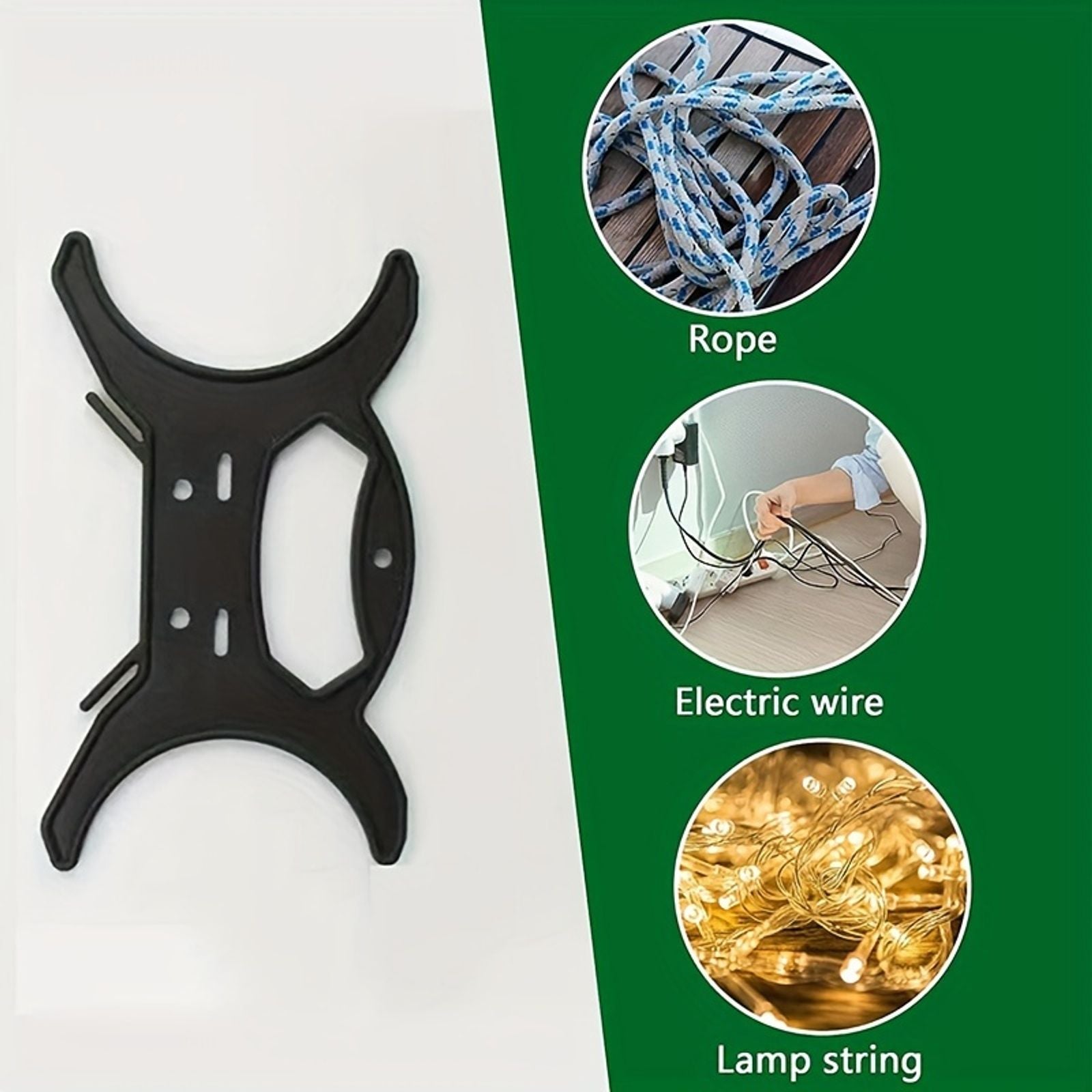 Large Light String Storage Bracket Organizer Clip