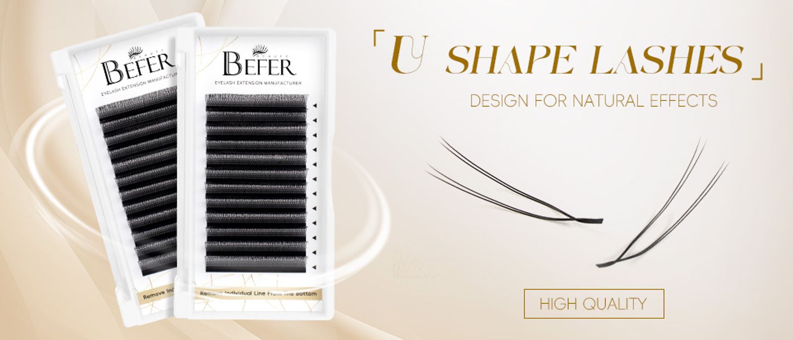 Befer W Shaped Fake Eyelash Extensions - 3D to 6D Variants