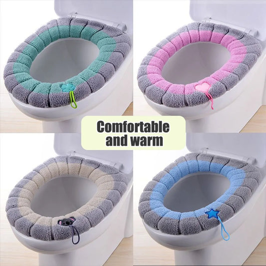 Portable Knitted Toilet Mat - Washable and Antifreeze
