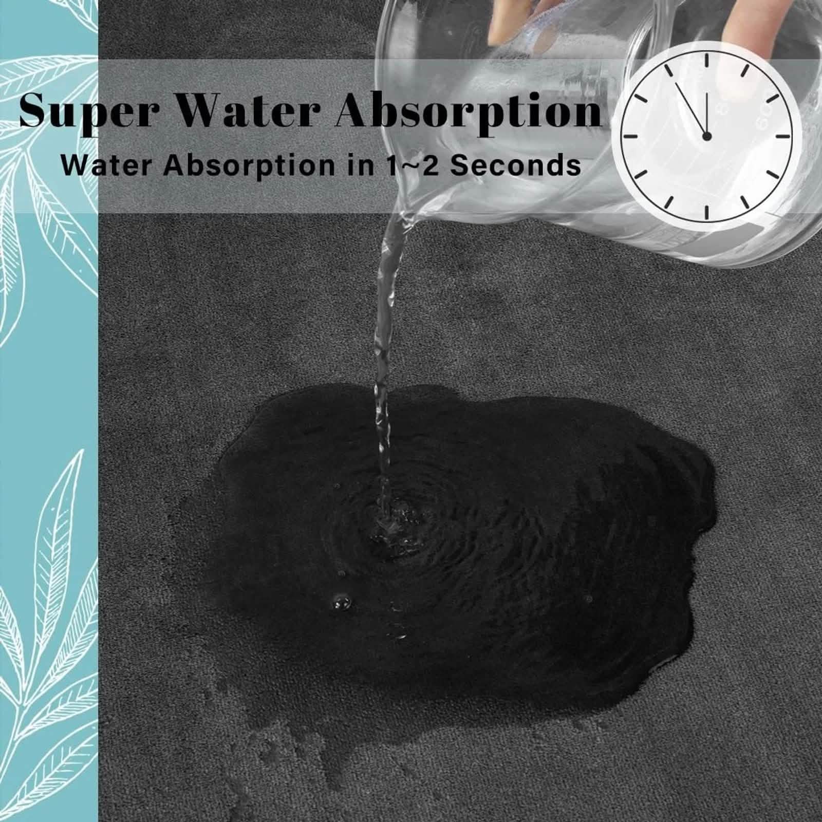 Non-Slip Coral Velvet Bath Mat