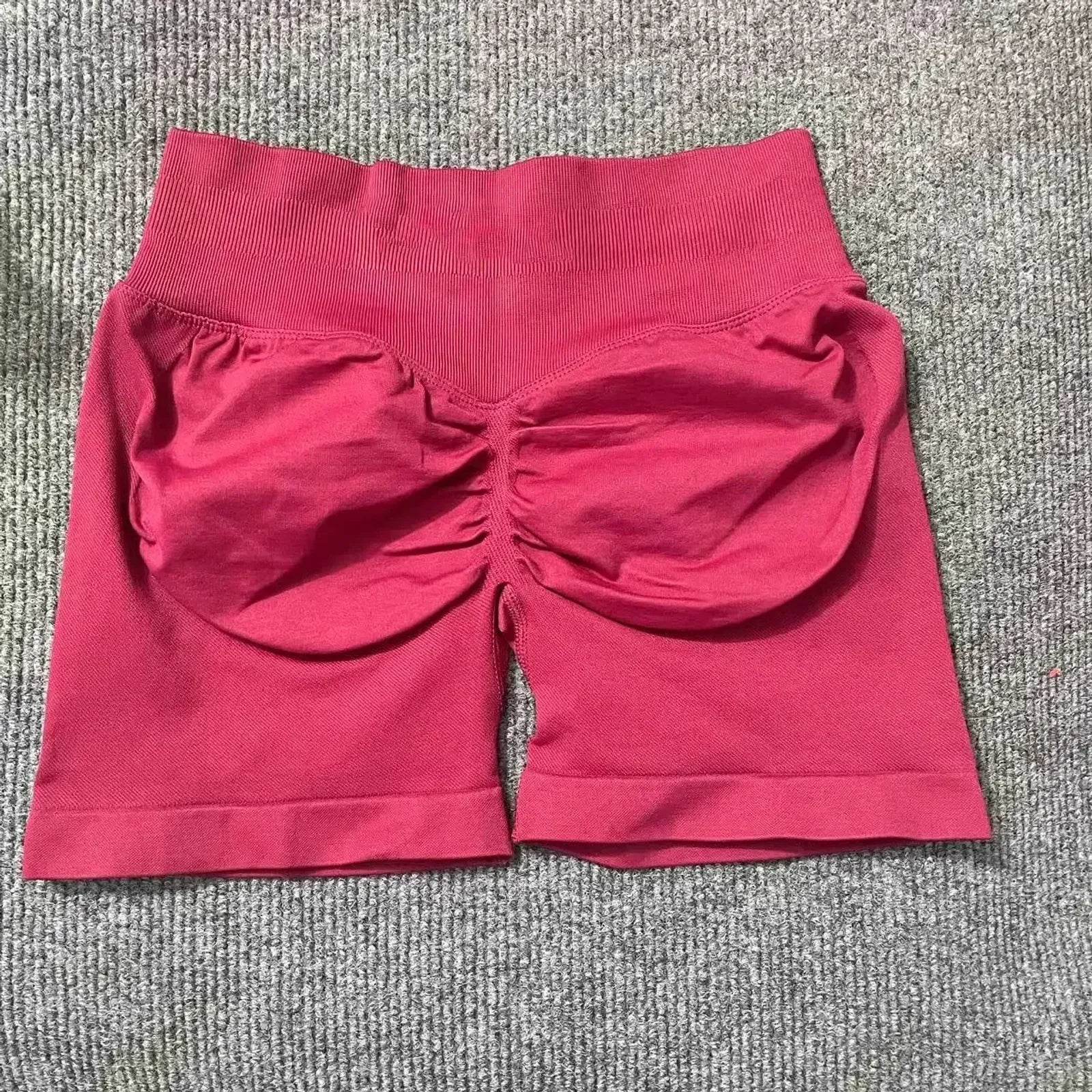 Dfyoga Workout Scrunch Shorts Set with Halter Sports Bra