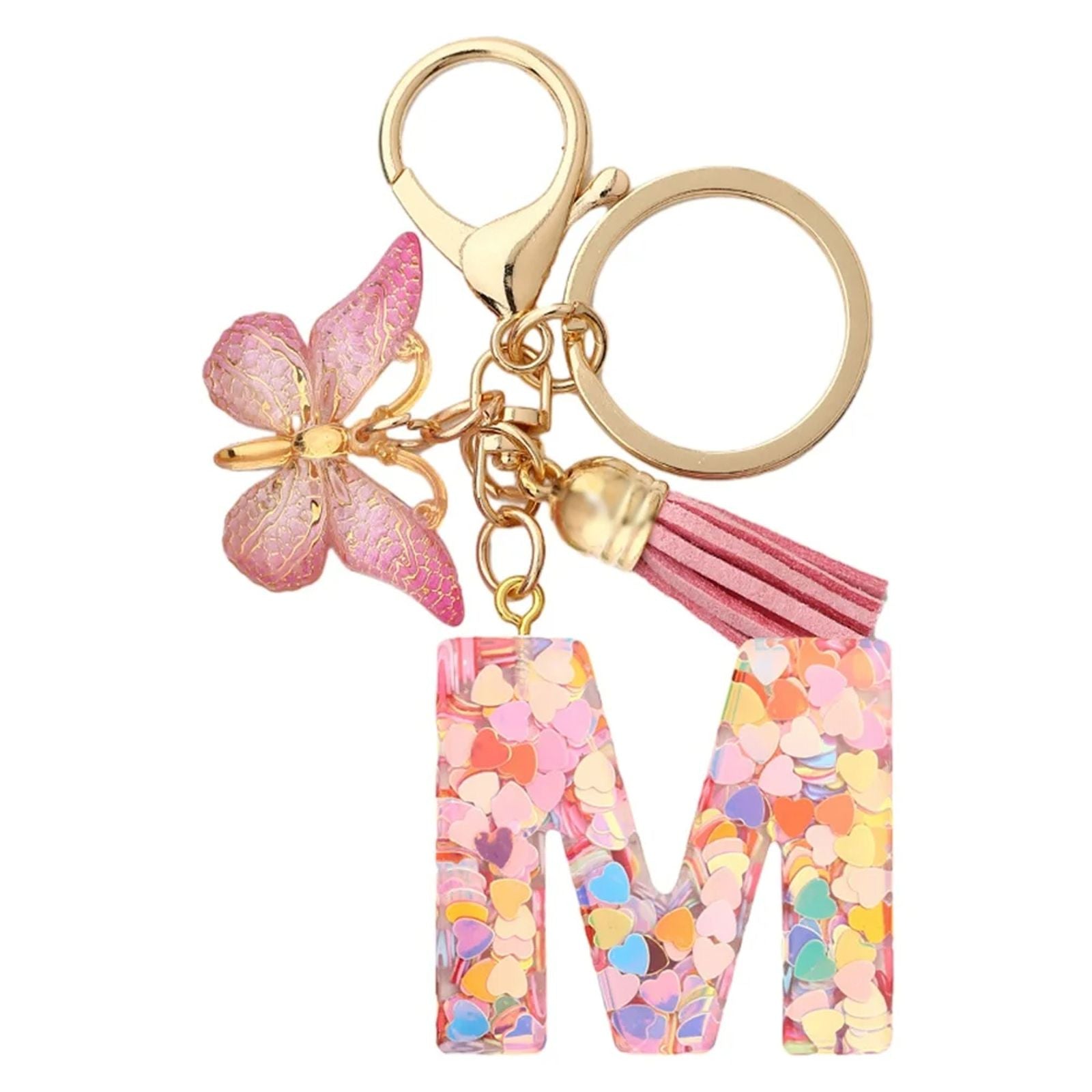 A-Z Letters Keychain Metal Holder for Women