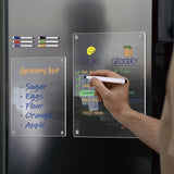 Clear Acrylic Magnetic Calendar - Reusable Dry Erase Board