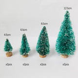 Mini Christmas Tree Ornament Set - 5/8pcs Decorative Cedar Pine