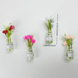 8pcs Mini Vase Magnets for Refrigerator Decor