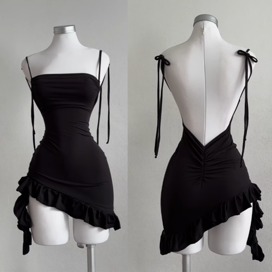 Backless Mini Dress for Women - Summer Bodycon Style