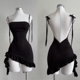 Backless Mini Dress for Women - Summer Bodycon Style