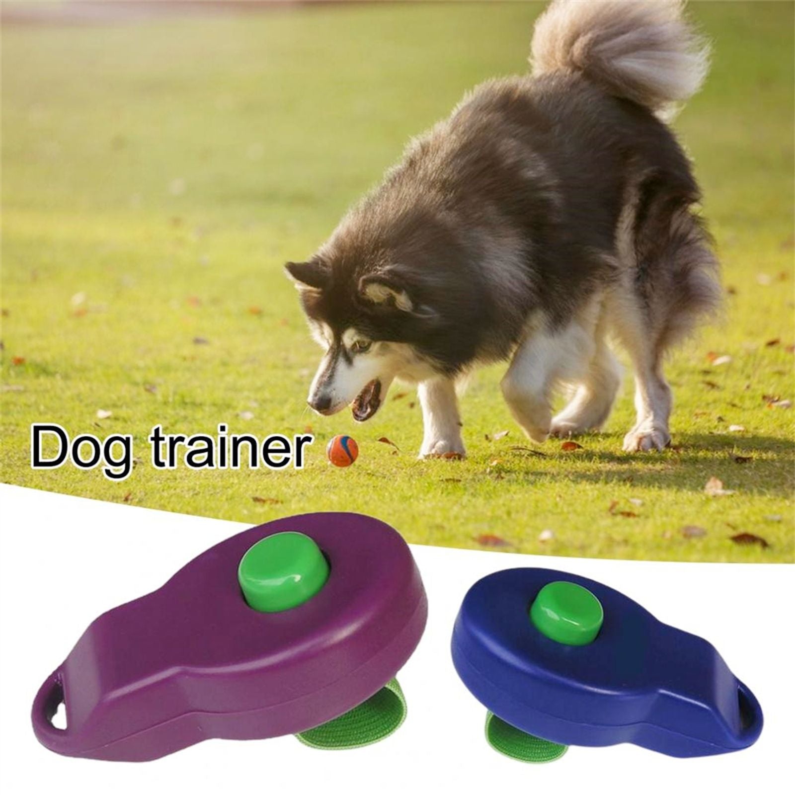 Pet Training Clicker with Elastic Band - Dog Training Aid