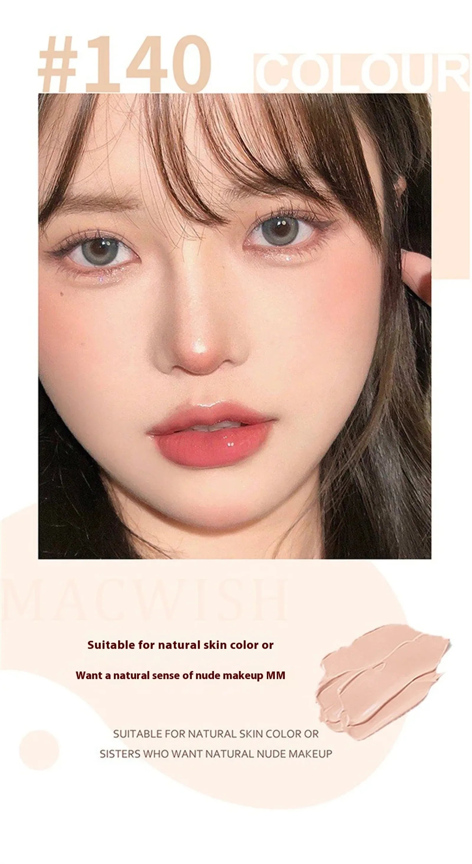 High Coverage Waterproof Concealer for Dark Circles