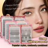 Large Capacity Individual Cluster False Eyelashes
