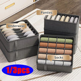 3PCS Cabinet Drawer Clothes Organizer for Underwear & Socks
