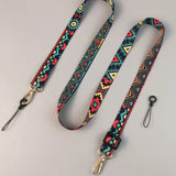 Retro Pattern Mobile Phone Clip Crossbody Lanyard