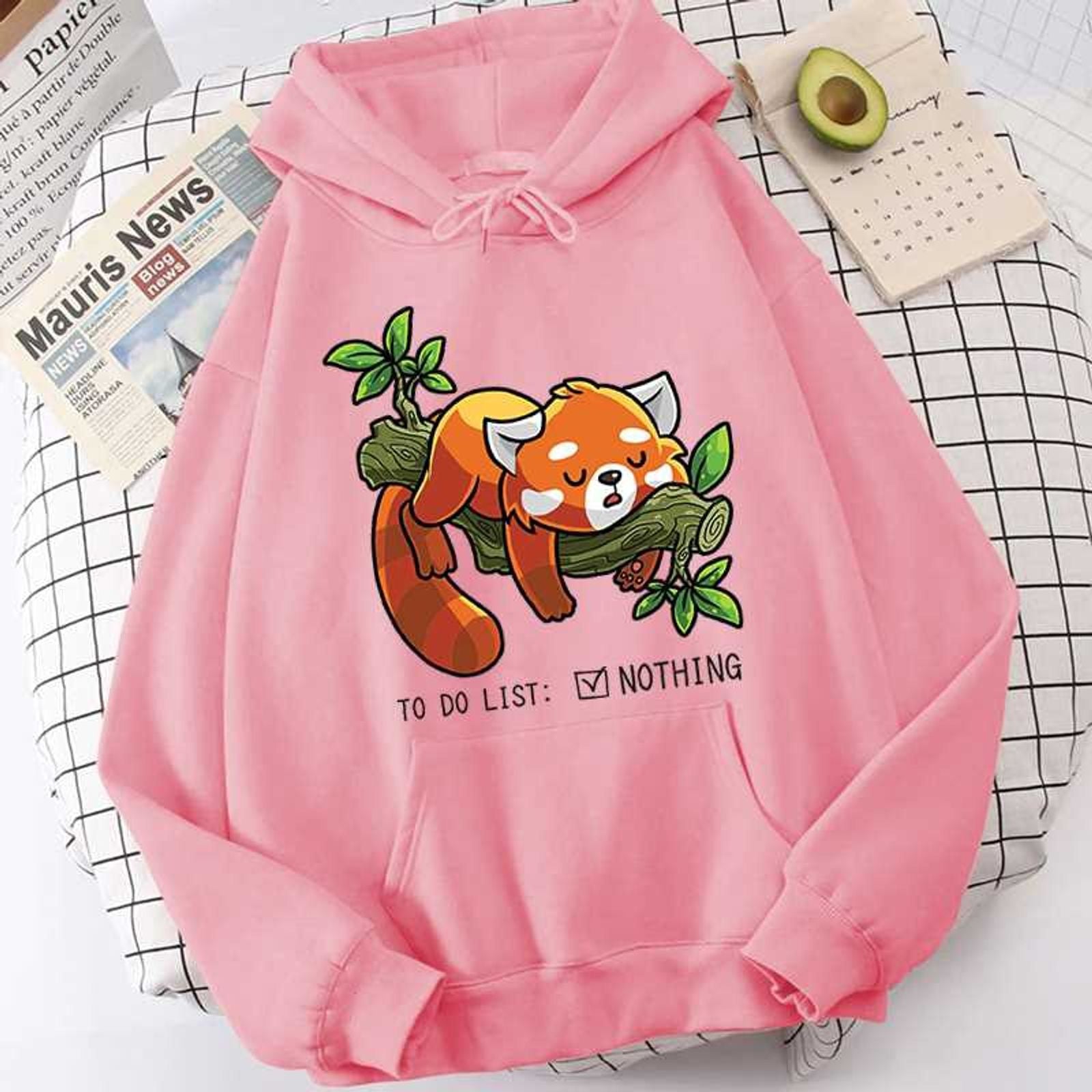 Funny Red Panda Hoodie for Men and Women