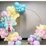Cartoon Rabbit Foil Balloon Garland Kit for Easter