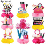 Makeup Birthday Disposable Tableware for Spa Parties