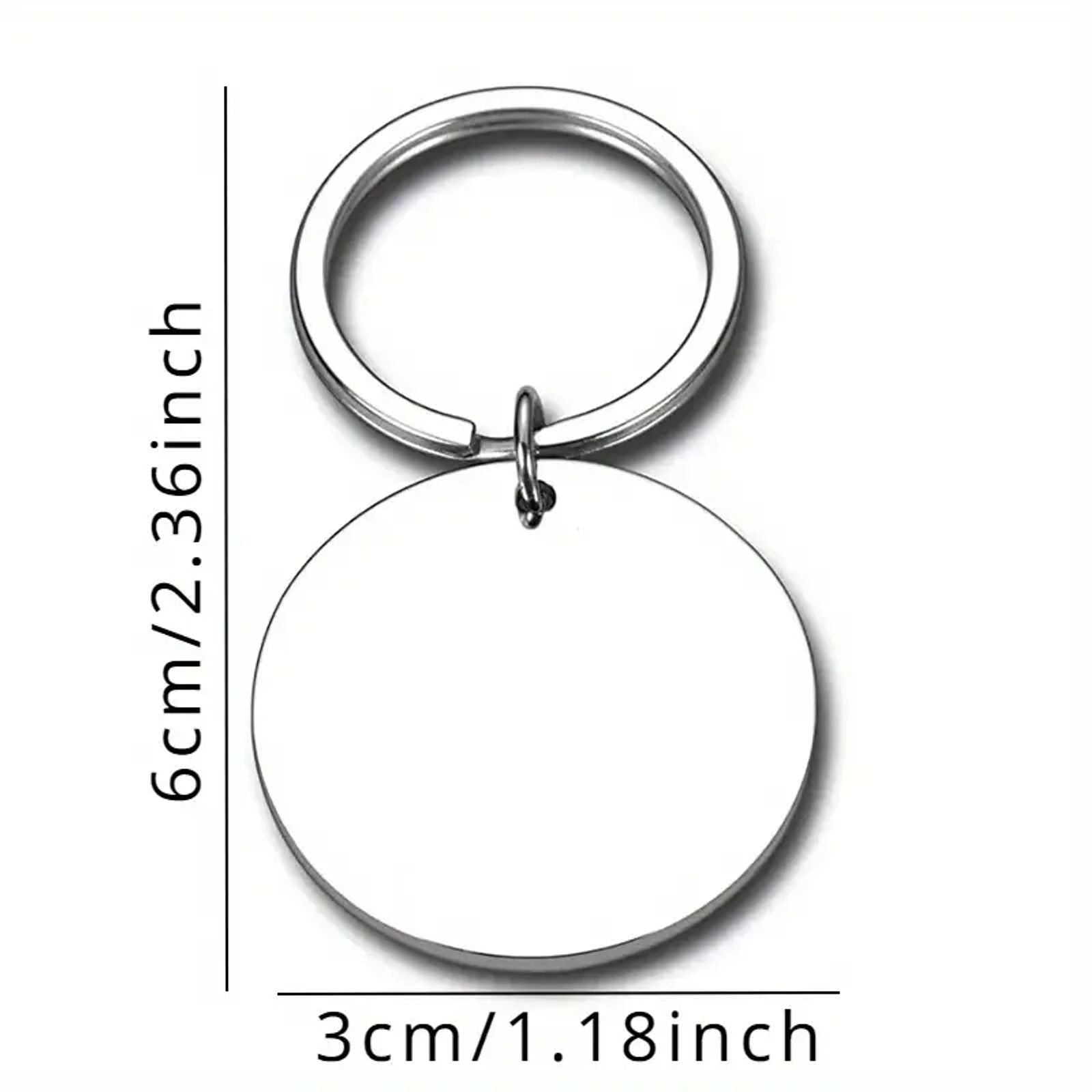 Stainless Steel 'Dear Mom I Love You' Keychain