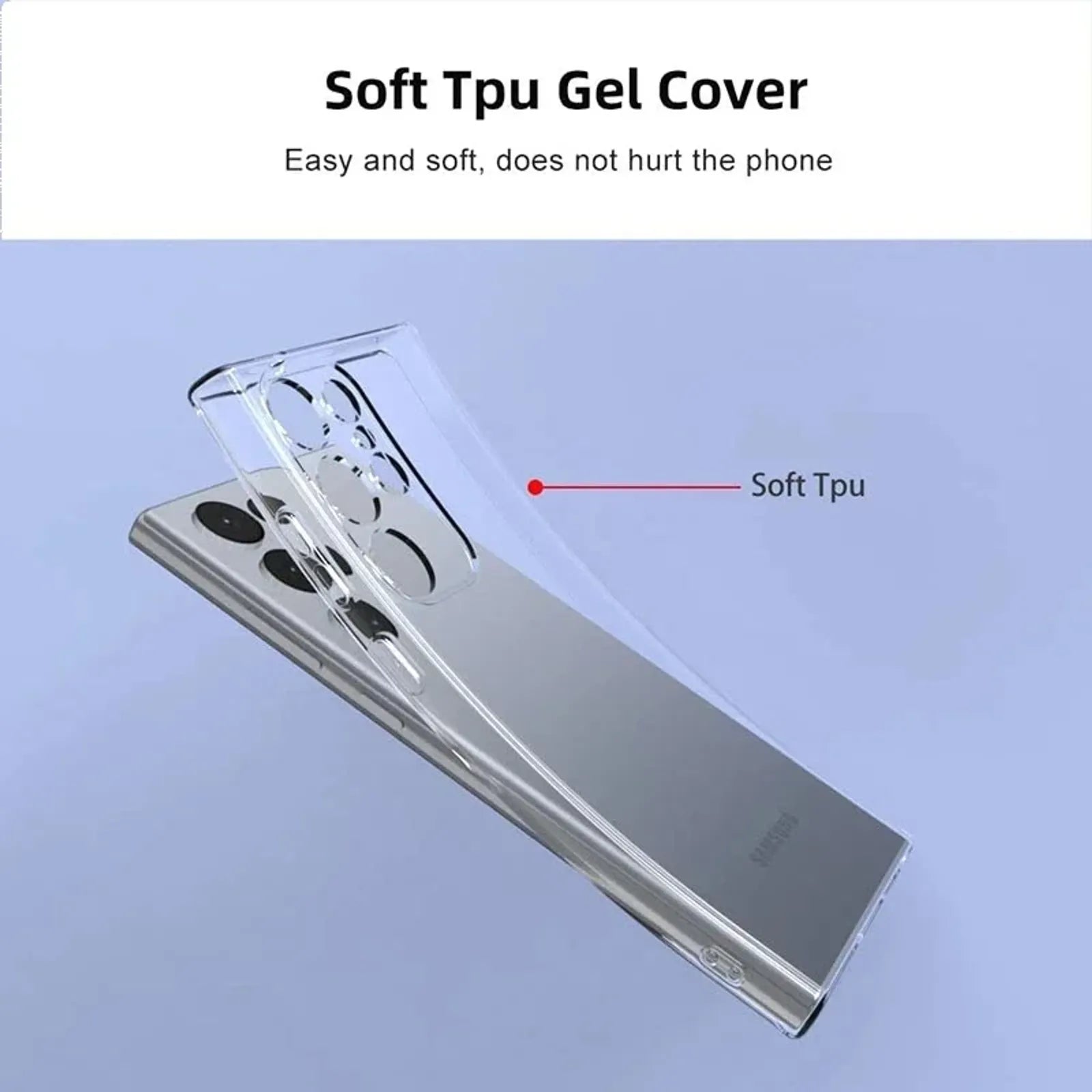 Soft Clear Silicone Phone Case for Samsung Galaxy A Series