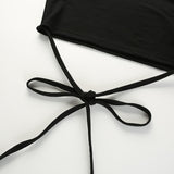 Women’s Black Short Sleeve Crop Top