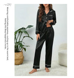 Women's Silk Pajamas Set - Casual Soft Nightwear