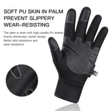 Winter Warm Touchscreen Leather Cycling Gloves for Men