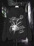 Spider Pattern Print Hooded Sweatshirt for Men and Women