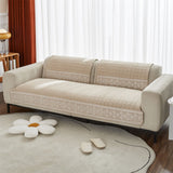 Waffle Quilting Anti-Slip Sofa Cover with Snowflake Lace